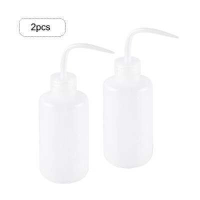 

250ml Portable White Curved Mouth Diffuser Dispenser Safety Wash Bottle Watering Tools Squeeze Bottle Experimental Solvent Bottle