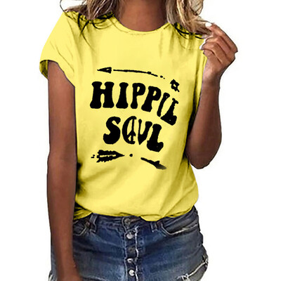 

Starmoon Women Girls Plus Size Lips Print Short Sleeved T-shirt Blouse Tops