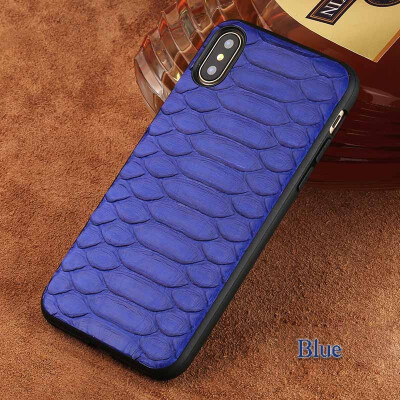 

Leather phone case iPhone5 6 7 8s plus protective case high-grade python leather all-inclusive for x xs max xr phone case