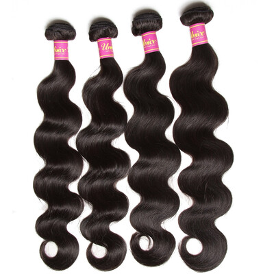 

UNice Hair Malaysian Virgin Human Hair Extensions Body Wave 4 Bundles