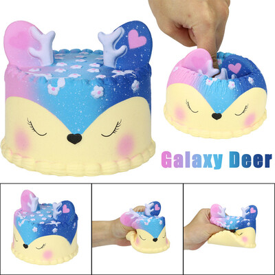 

Gotoamei Galaxy Jumbo Deer Cake Slow Rising Scented Squeeze Stress Relief Toy Collection