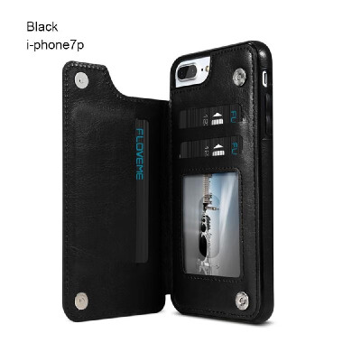 

High-grade Business Men Women Magnetic Leather Wallet Case Card Slot Shockproof Flip Cover for i-Phone 88 Plus77 Plus6XXSXR