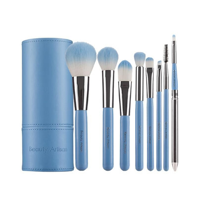 

8x Pro Cosmetic Makeup Kit Tool Brush Eyeshadow Powder Blush Brushes Set