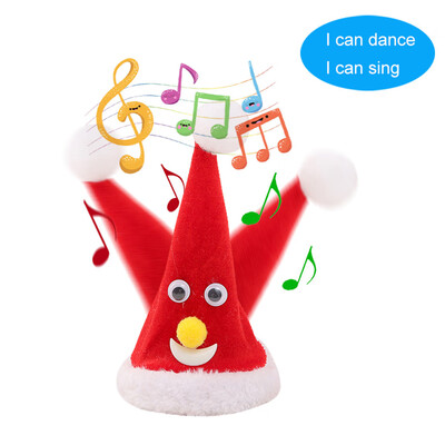 

Siaonvr 1PC Christmas Music Swing Party Electric Hat Tree Creative Decoration Supplies