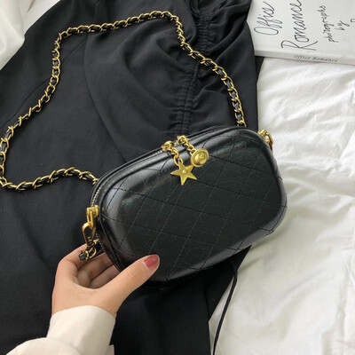 

Small bag Girl 2019 Summer version of the Korean version of the oblique satchel rhomboid chain box bag shoulder bag