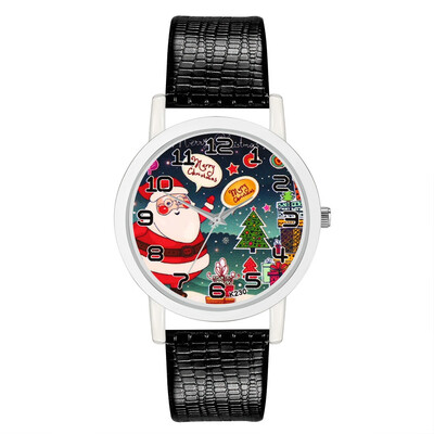 

Christmas Tree Santa Claus Christmas Gift Womens Watches Fashion Girls Ladies Quartz Clock Wrist Watch Women Reloj 2018 &Ff