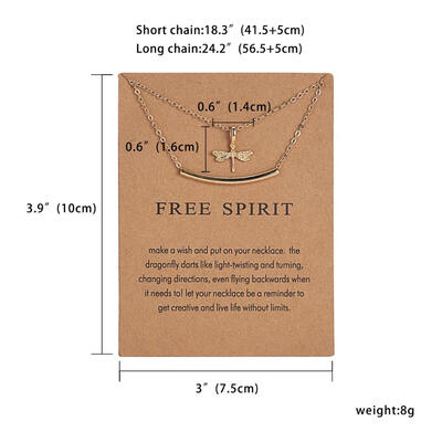 

Card Jewelry Fashion Animal Pendant Necklace Bird Dragonfly Elephant Cat Horse Choker Clavicle Chain Necklace Women Friends Gift