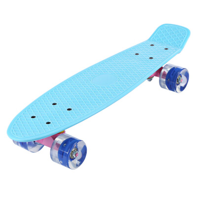 

22 Inches Cruiser Four-wheel Banana Style Plastic Board Deck with LED Flashing Wheels