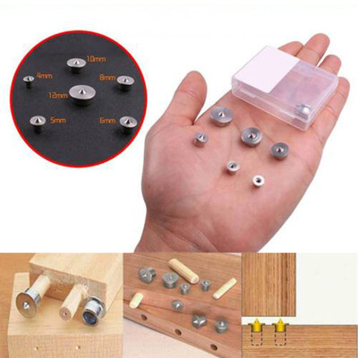

6Pcs Dowel Drill Centre Points Pin Wood 45681012mm Dowel Tenon Center Set