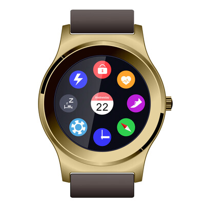 

NEECOO V3 Smart Watch MTK2502C 13inch Screen with Genuine Leather for Bluetooth 40 Above Smartphone Heart Rate Monitor Pedometer