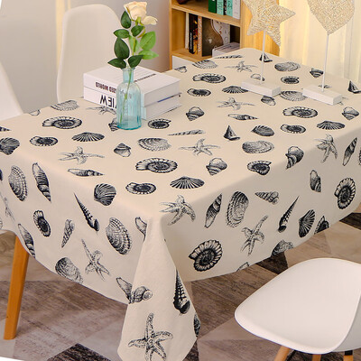 

Tablecloth Rectangle Table Cloth Cotton Linen Wrinkle Free Anti-Fading Tablecloths Washable Dust-Proof Table Cover for Dining Kit