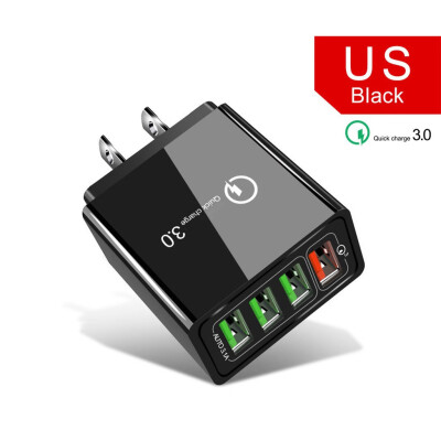 

〖Follure〗4USB Wall Charger QC30 Phone Fast Charger EU Plug QMs Quick Charge 5V 24A