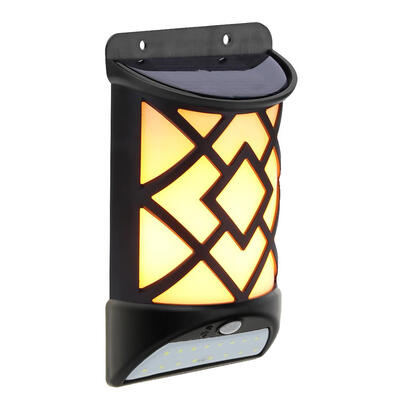 

Solar Flame Effect Motion Sensor LED Night Lamp Wall Light