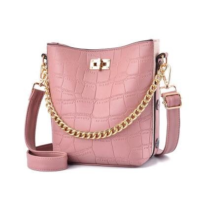 

Fashion spring&summer crocodile pattern bucket bag Korean version of the chain bag Messenger bag ins bag