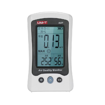 

UNI-T A15F 5-in-1 Formaldehyde Detecting Meter Temperature&Humidity Meter Air Quality Monitor Clock Calendar Rechargeable HCHO