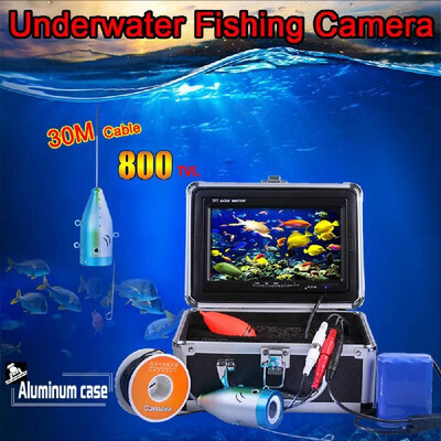 

7" TFT LCD Monitor 800TVL Portable Night Vision Fish Finder Underwater Fishing Camera 30M Cable