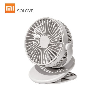 

Xiaomi SOLOVE Clip Fan F3 USB Mini Fan Flexible 360 Degree Rotation 3 Sppeeds Adjustable Handy Small Table Desk Desktop Cooling US