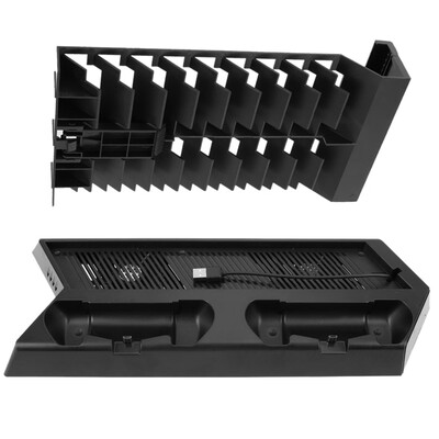 

For PS4 Pro Console Vertical Stand Mount Dock Holder with Disc Support