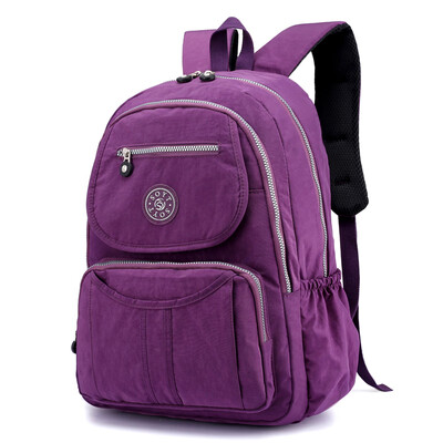 

Lightweight waterproof nylon shoulder bag lady fashion leisure travel backpack large capacity lady bag