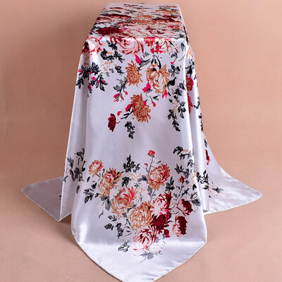 

Gobestart Women Ladies Fashion Printed Soft Silk Shawl Wraps Scarf Scarves