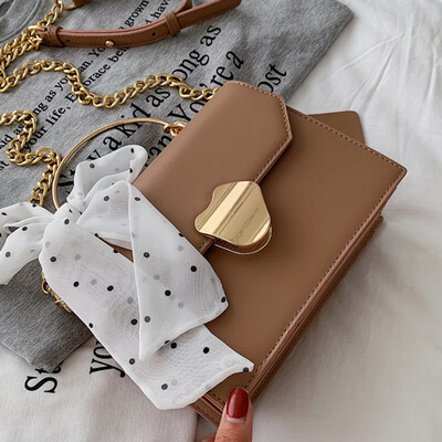 

Womens new bag 2019 Korean fashion temperament portable Joker chain shoulder slung small square bag