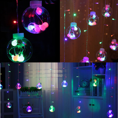 

〖Follure〗LED String Ball Light Curtain Wish Ball Garden Lamp Xmas Wedding Home Decor