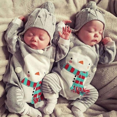 

New Christmas Newborn Baby Boy Girl Cartoon Romper Bodysuit Jumpsuit Clothes Outfits