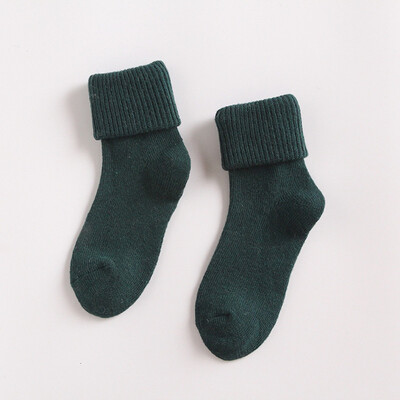 

Winter Thick Wool Solid Color Socks Womens Knit Wool Cashmere Thermal Socks Lady Soft Casual Winter Socks Xmas Gifts