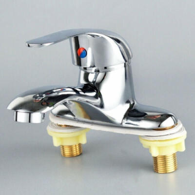 

Hot Chrome Bathroom Basin Sink Tap Single Handle Spout Sink Bath Mixer Faucet