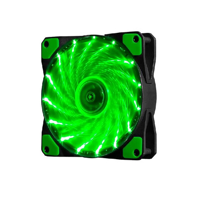 

PC Case Fan 12CM Silent LED Cooler Fan Strong Wind 15 LED Blue Light