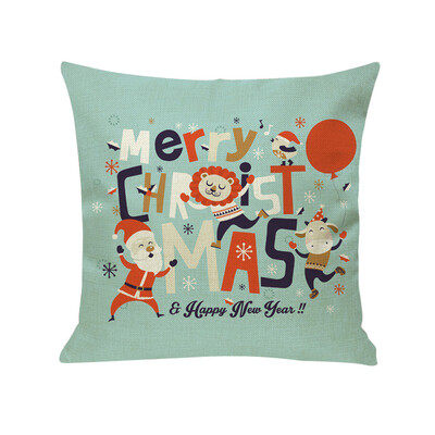 

Tailored New Christmas Cotton Linen Pillow Case Sofa Cushion Cover Home Decor