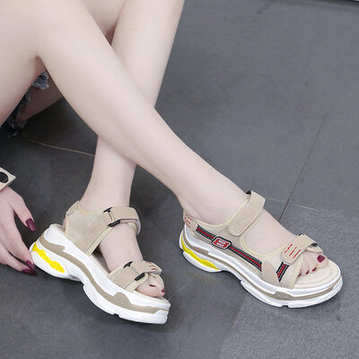 

Sandals female Roman students all-in-the-ground platform beach shoes shoes&shoes