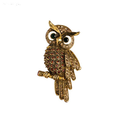 

Blucome Owl Brooch Vintage Ladies Animal Fashion Brooch 7236