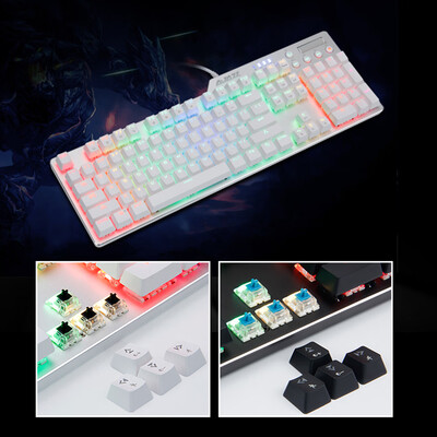 

Ajazz AK35i Ak35i RGB Mechanical Gaming Keyboard Switches Black Blue Brown Red Axis Wired White LED Backlight Ergonomic Ba
