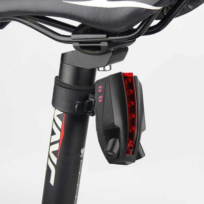 

Greensen Waterproof Bicycle Night Rear Light Bike Tail Red Lamp with Safety Warning Logo