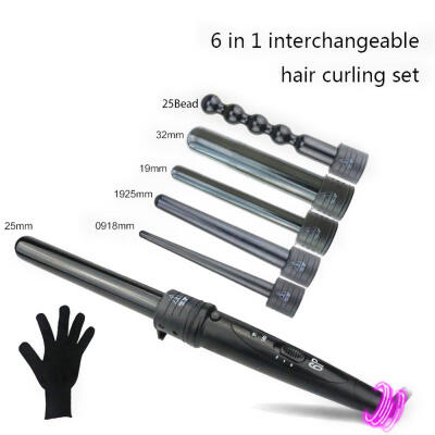 

Burst Multi-function Tube Changer Curling Iron 6 - In - 1 Ceramic Curling Iron Wave Curling IronUS PLUG