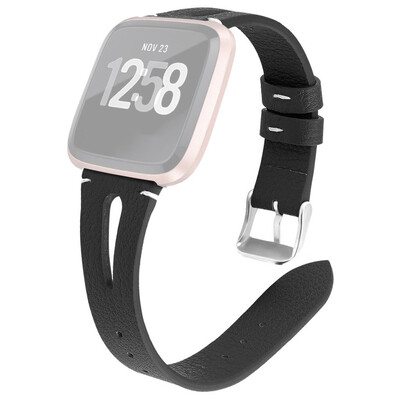 

〖Follure〗Luxury Leather Wrist Watch Strap Band Belt Watch Film For Fitbit versa Lite