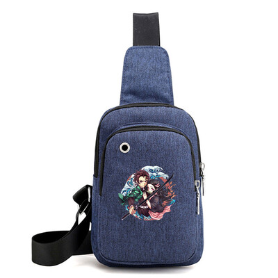 

lunanana Anime Demon Slayer Kimetsu no Yaiba Shoulder Bag Large Capacity School Bag Daypack for Office Travel Hiking Camping