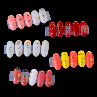 

10pcspack Transparent Acrylic False Nail Art Tips Display Stand Holder