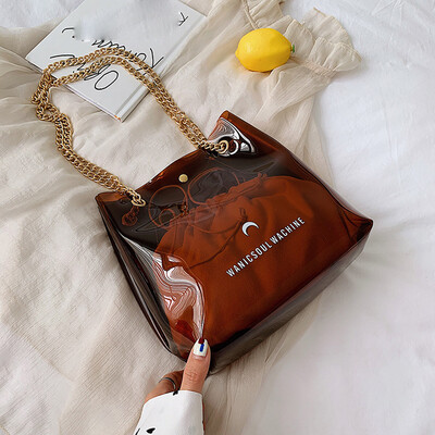 

Tailored Women Fashion New Transparent Buns Mother Bucket Bag Shoulder Bag Messenger Bag