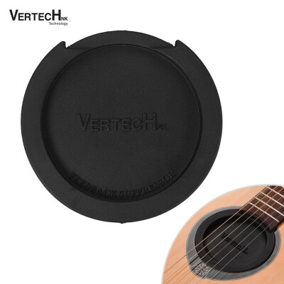 

VERTECHnk SM-05 Guitar Soundhole Cover Block Sound Hole Feedback Buffer Black Rubber for EQ Acoustic Folk Guitars