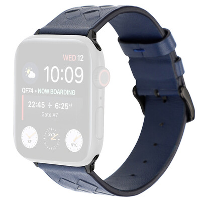 

〖Follure〗Premium Soft Leather Grid Sport Replaceable Band For Apple Watch 4321 3840mm