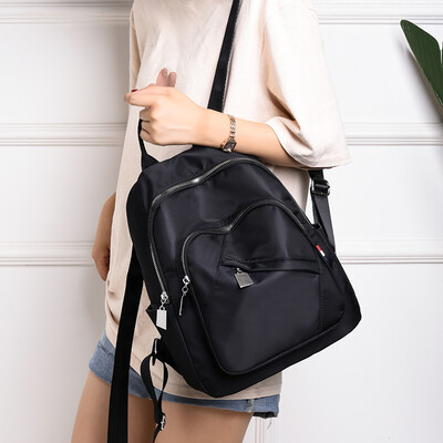 

Womens Backpack Womens Backpack Canvas Fashion Joker Travel Bag Large Capacity Oxford Cloth Bag