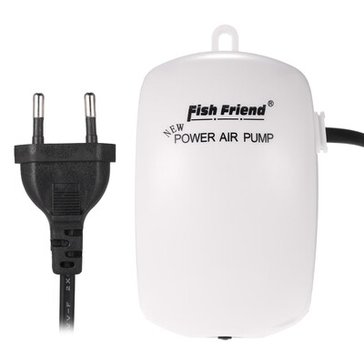 

Aquarium Air Pump Double Outlet 3W 220-240V EU Plug Fish Tank Oxygen Airpump