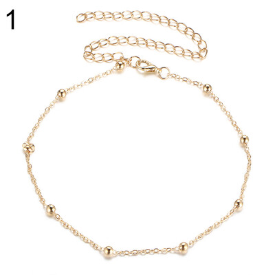 

Womens Fashion Beaded Chain Choker Satellite Chain Minimal Delicate Necklace