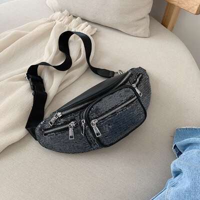 

Tailored Women Bag Summer New Fashion Pocket Shoulder Bag Chest Bag Messenger Waist Bag