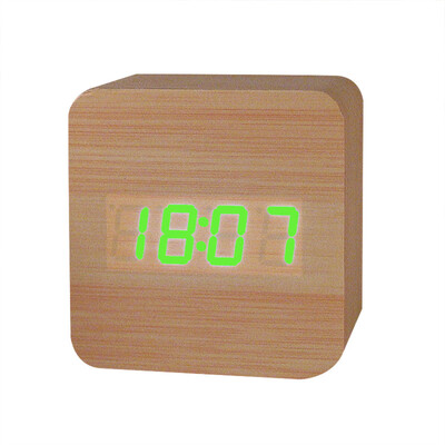 

Gobestart Creative Temperature Display Sounds Control Electronic LED Alarm Clock