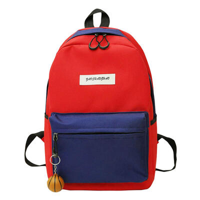 

Hit Color Travel Backpacks Women School Bags Canvas Knapsack Big Rucksack