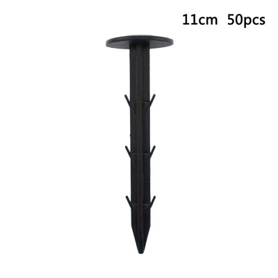 

50 Pcs Plastic Garden Stakes Anchors Plastic Landscape Anchoring Spikes for Keeping Garden Netting Down Holding Down The Tarps