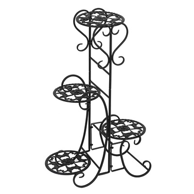 

Durable Metal Outdoor Indoor Pot Plant Stand Garden Decor Flower Rack Iron
